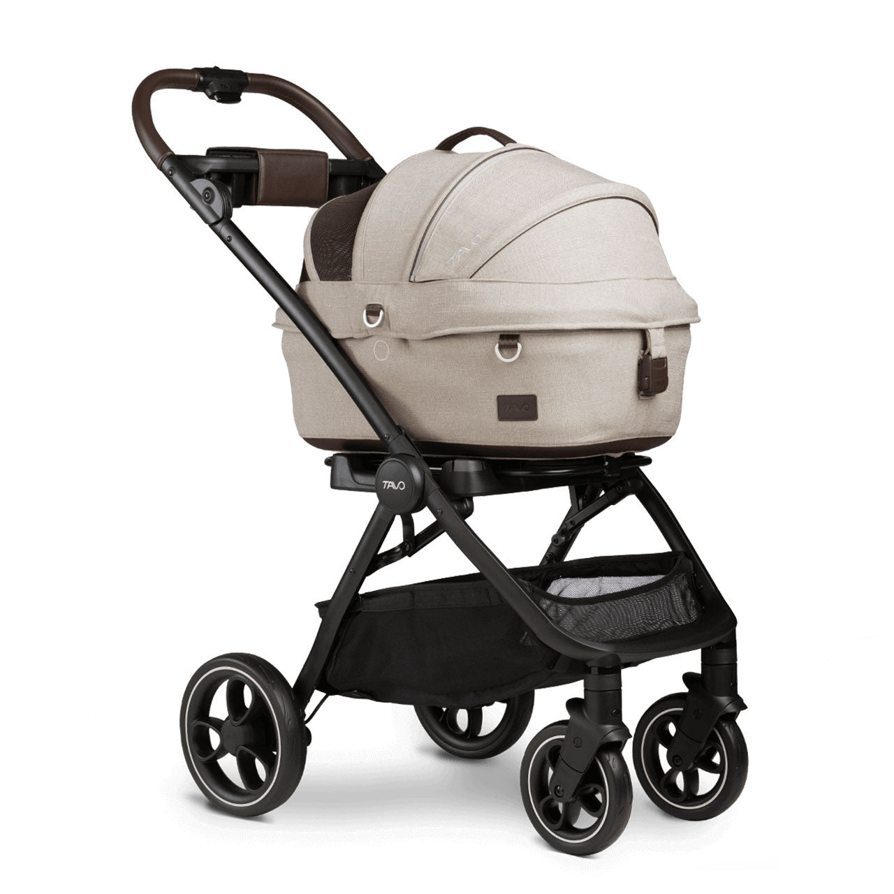 Sistema de protección para mascotas 3 en 1 Tavo Maeve + Roscoe, tamaño pequeño, color beige- Bambi Baby