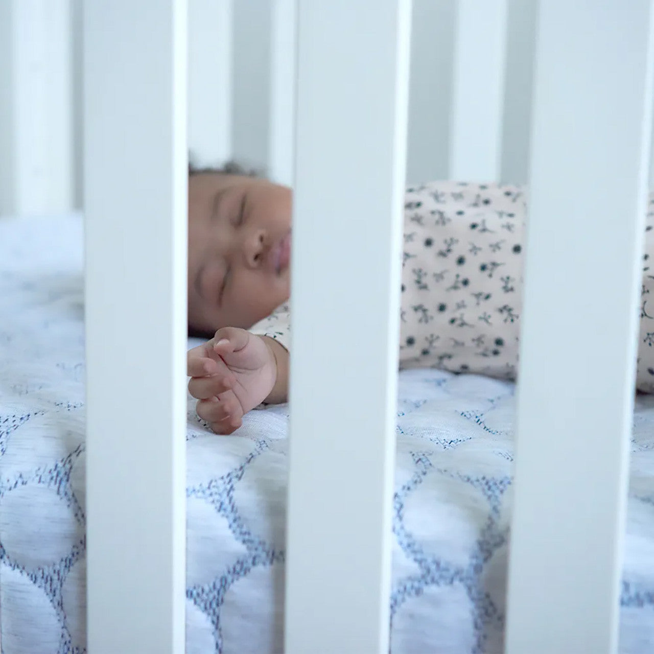 Lullaby Earth Gentle Start Breathable Crib Mattress - Blue Leaf- Bambi Baby