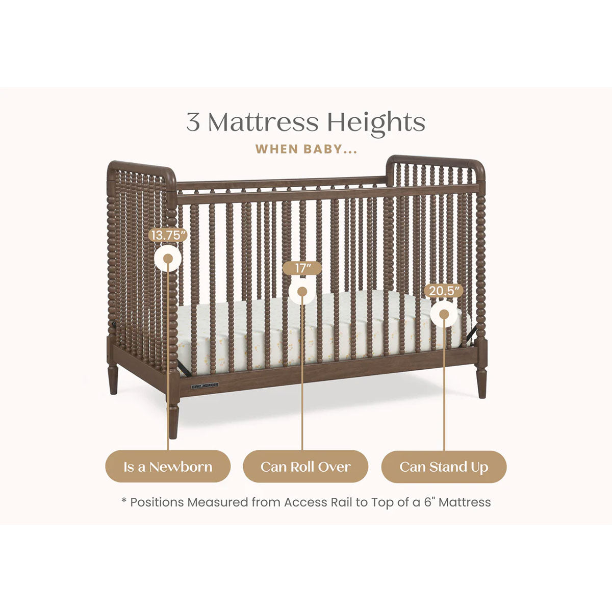 delta.children Delta Children Saint 4-In-1 Convertible Crib – Bambi Baby