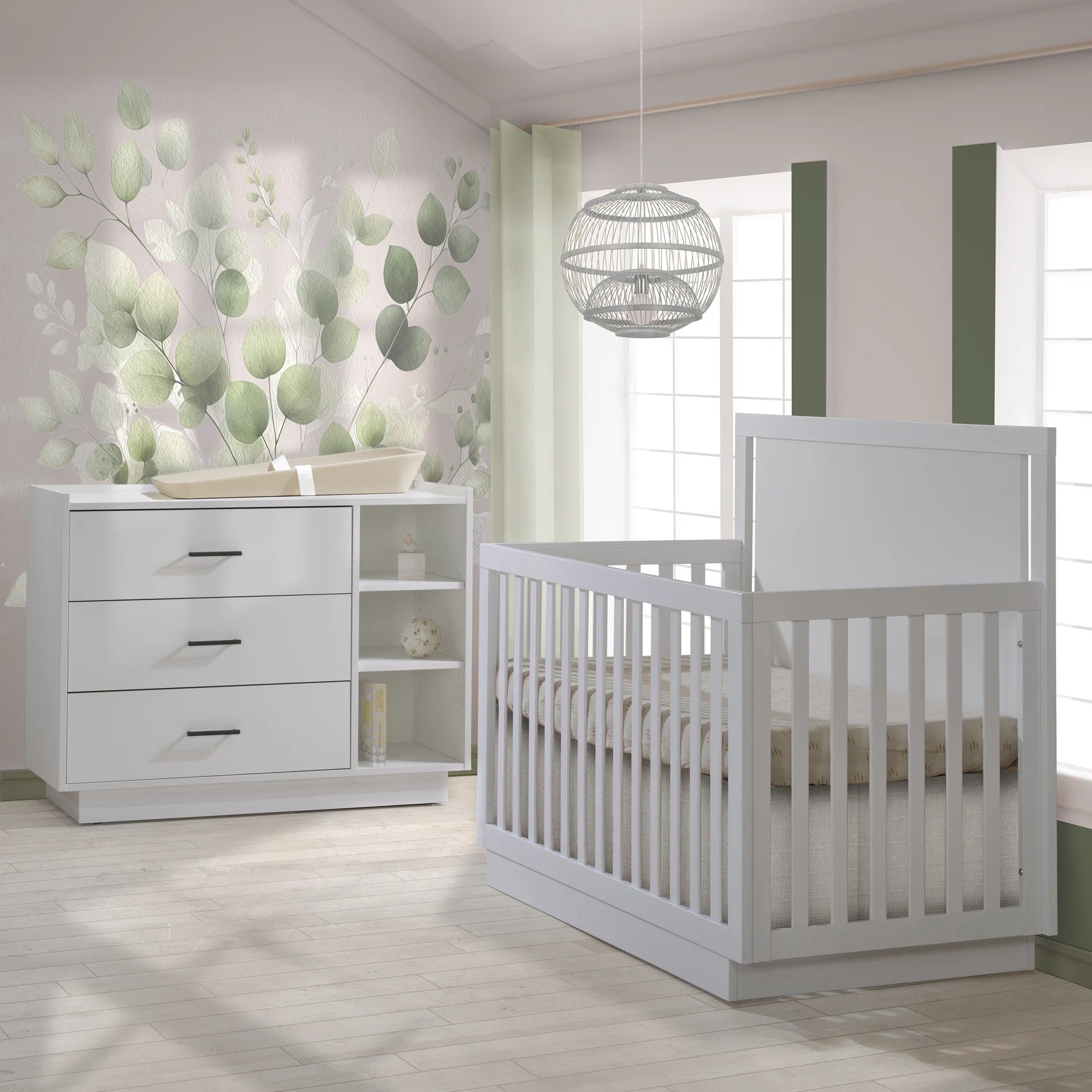 Tulip Tito Crib-to-double and Combo Dresser- Bambi Baby