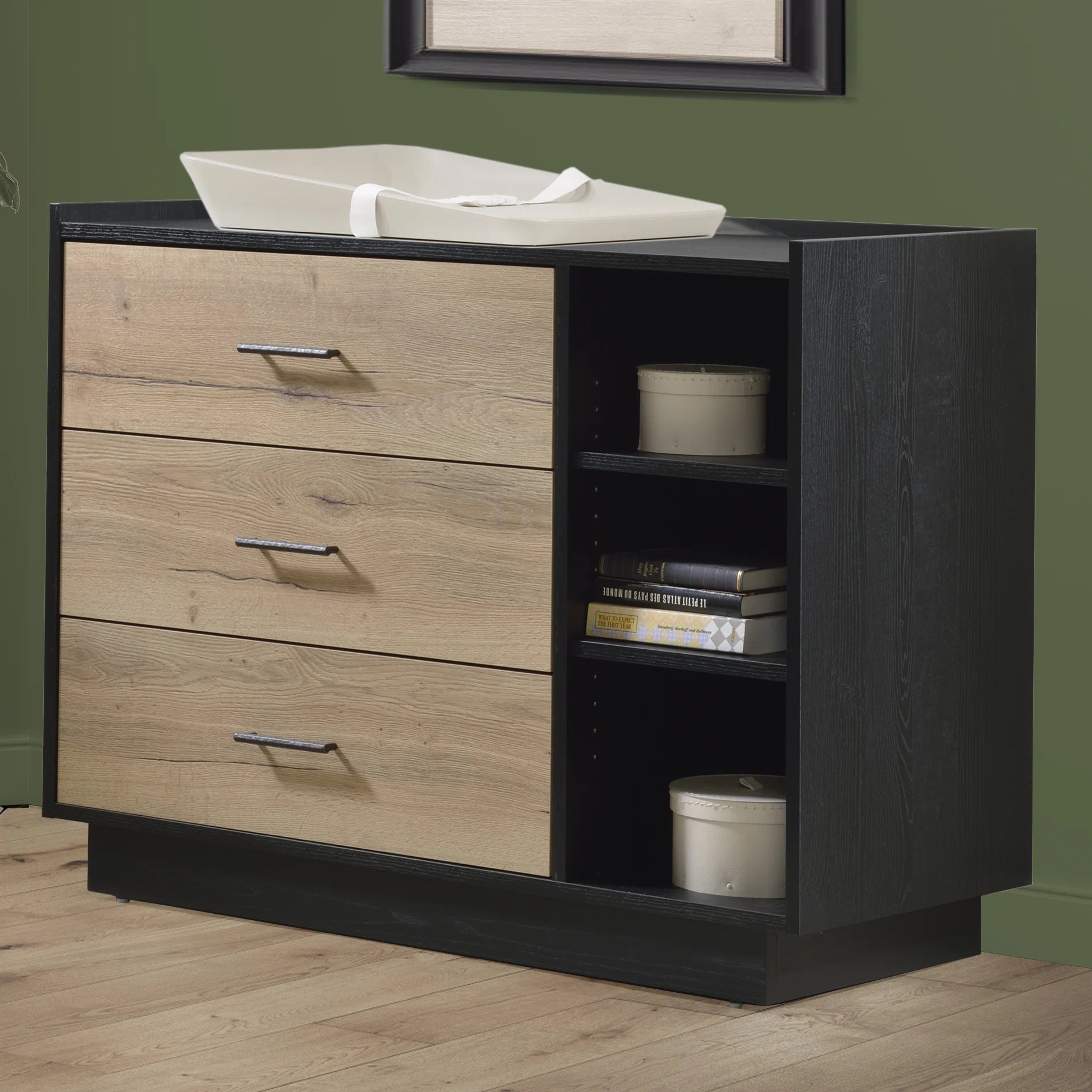 Tulip Tito Crib-to-double and Combo Dresser- Bambi Baby
