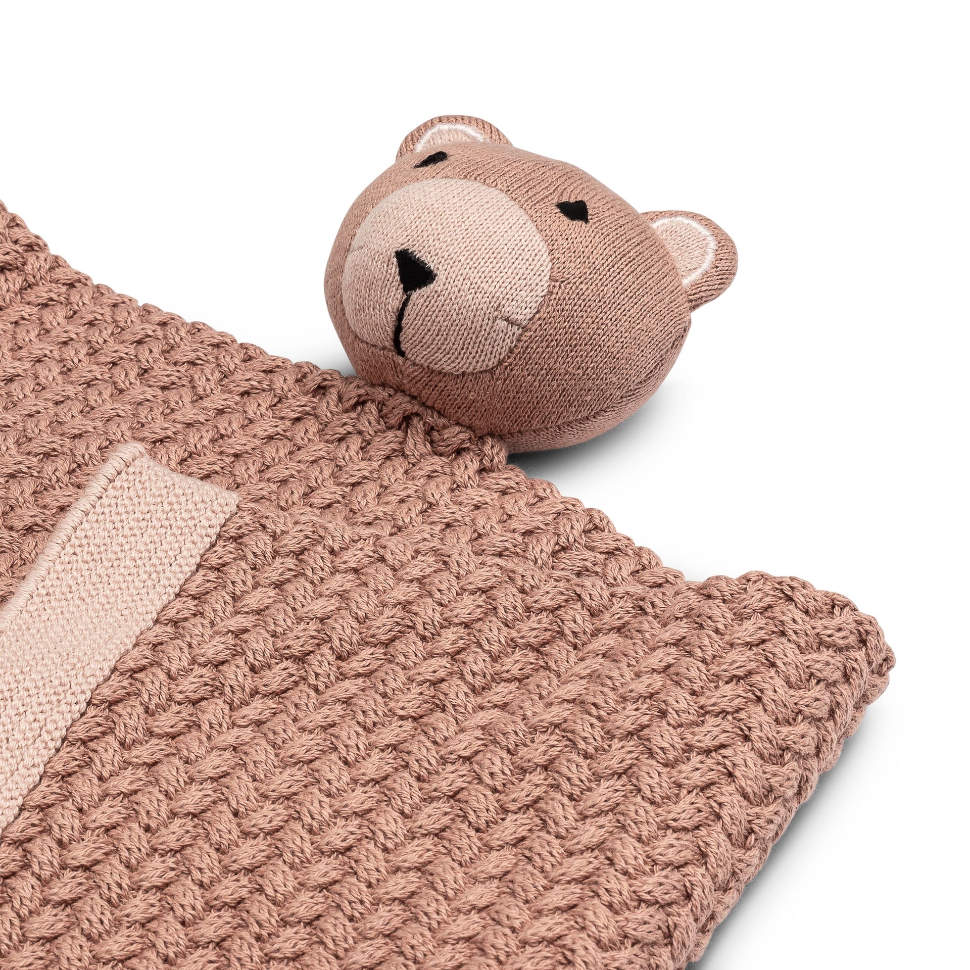 Crane Baby Violet Knitted Teddy Bear Lovie Blanket- Bambi Baby