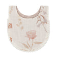 Crane Baby Violet Floral Cotton Baby Bib Set (3 Pack) - Bambi Baby