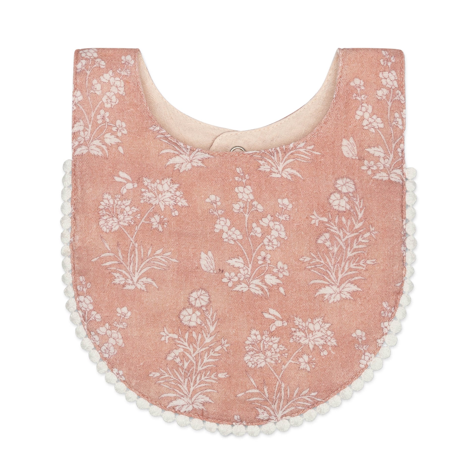 Crane Baby Violet Floral Cotton Baby Bib Set (3 Pack)- Bambi Baby