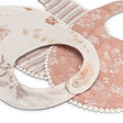 Crane Baby Violet Floral Cotton Baby Bib Set (3 Pack) - Bambi Baby