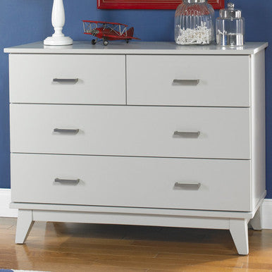Ti Amo Moderna 4 Drawer Dresser in Misty Grey- Bambi Baby