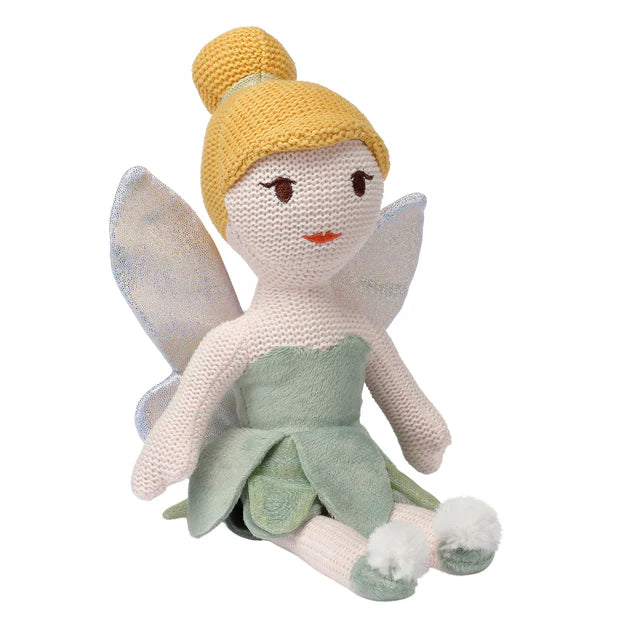 Bedtime Originals Disney Tinker Bell Luxury Knit Plush Fairy Stuffed Animal Toy- Bambi Baby