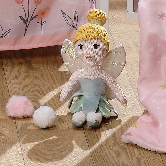 Bedtime Originals Disney Tinker Bell Luxury Knit Plush Fairy Stuffed Animal Toy- Bambi Baby