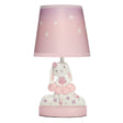 Bedtime Originals Tiny Dancer Bunny & Stars Pink Nursery Lamp with Shade & Bulb - Bambi Baby