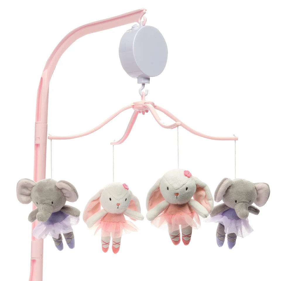 Bedtime Originals Tiny Dancer Ballet Animals Musical Baby Crib Mobile Soother Toy- Bambi Baby