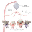 Bedtime Originals Tiny Dancer Ballet Animals Musical Baby Crib Mobile Soother Toy - Bambi Baby