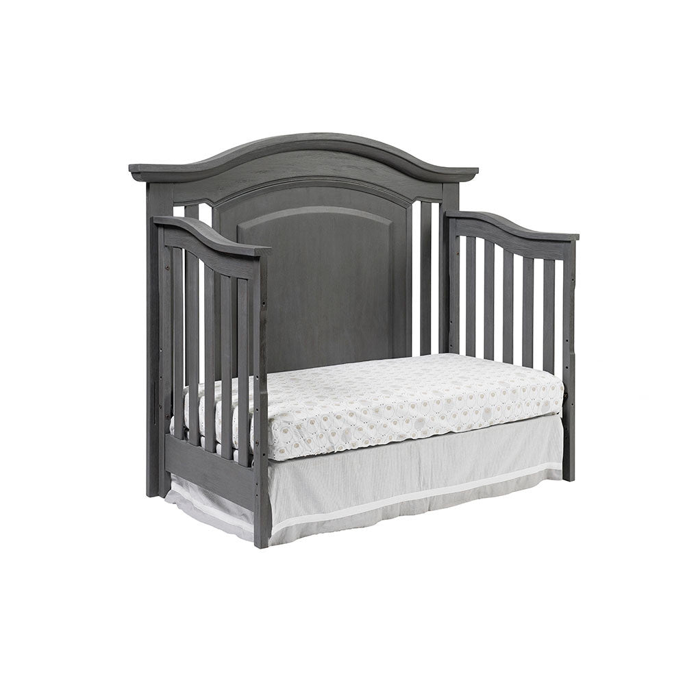 Oxford London Lane 4 in 1 Convertible Crib in Arctic Gray- Bambi Baby