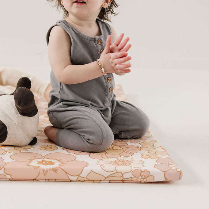 Toki Kids Blooms Vegan Leather Mat- Bambi Baby