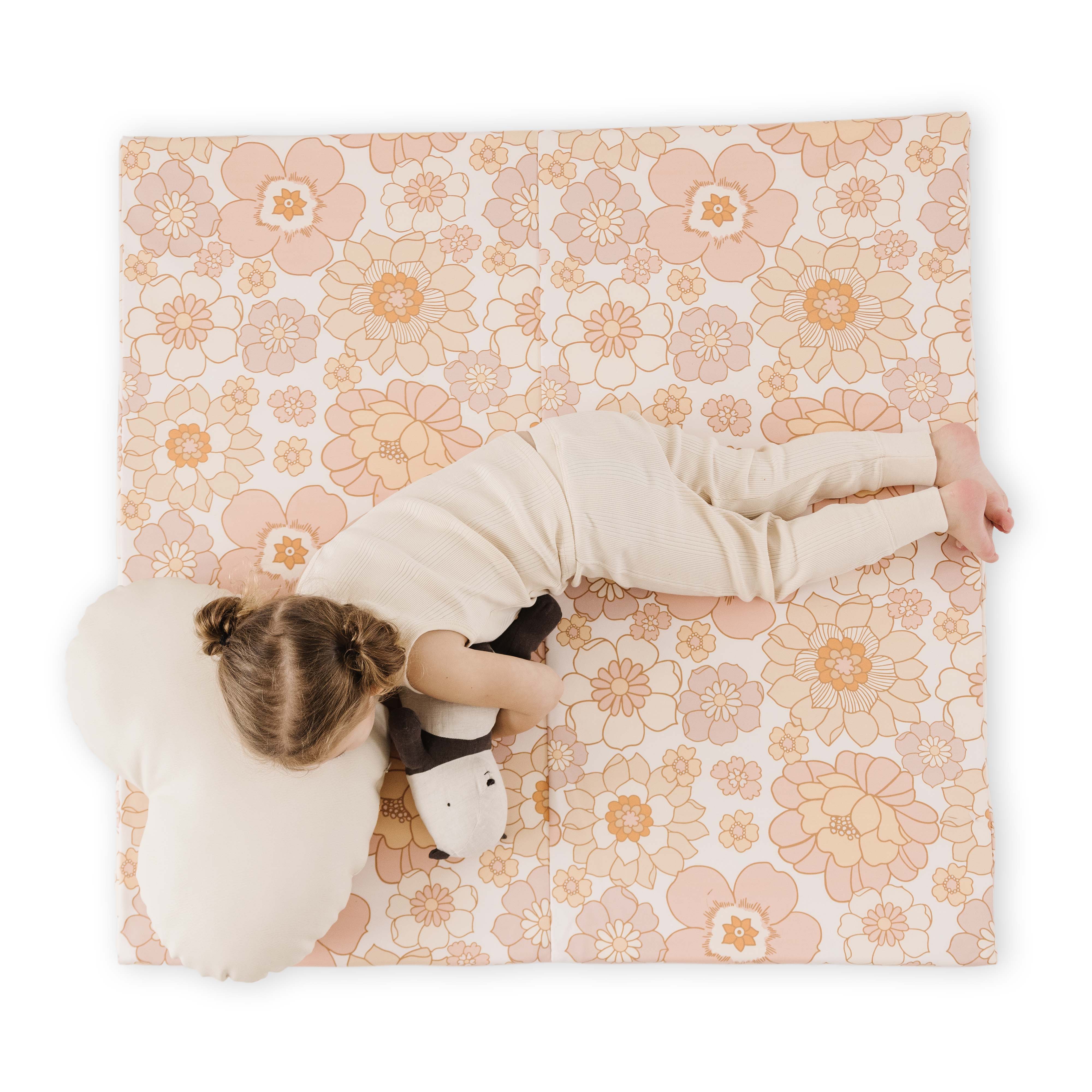 Toki Kids Blooms Vegan Leather Mat- Bambi Baby