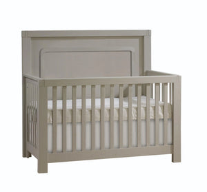 Dove Ash Wood Natart Toscano 5-in-1 Convertible Crib - Side Angle | Bambi Baby