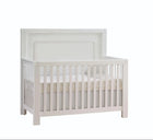 White Ash Wood Natart Toscano 5-in-1 Convertible Crib - Front View | Bambi Baby