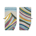 Dunes Microfiber Quick-Dry Beach Towel, Front & Reverse Flat Lay, Mountain Stripe Print | Bambi Baby