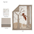 Lambs & Ivy Treetop Fox Woodland Tree Nursery 3-Piece Baby Crib Bedding Set - Bambi Baby