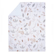 Lambs & Ivy Treetop Fox Woodland/Forest Minky/Faux Shearling Fleece Baby Blanket - Bambi Baby