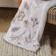 Lambs & Ivy Treetop Fox Woodland/Forest Minky/Faux Shearling Fleece Baby Blanket - Bambi Baby