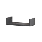 Charcoal Natart Tulip Twin Bed Shelf, U-Shape - Front View | Bambi Baby