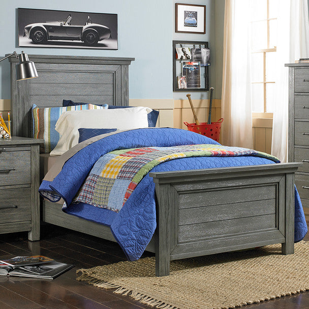 Dolce Babi Lucca Twin Size Bed in Weathered Grey by Bivona & Company- Bambi Baby