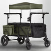 Jeep Deluxe Wrangler Wagon Stroller - Black With Olive Green (2182)