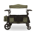 Jeep Deluxe Wrangler Wagon Stroller - Black With Olive Green (2182) - Bambi Baby