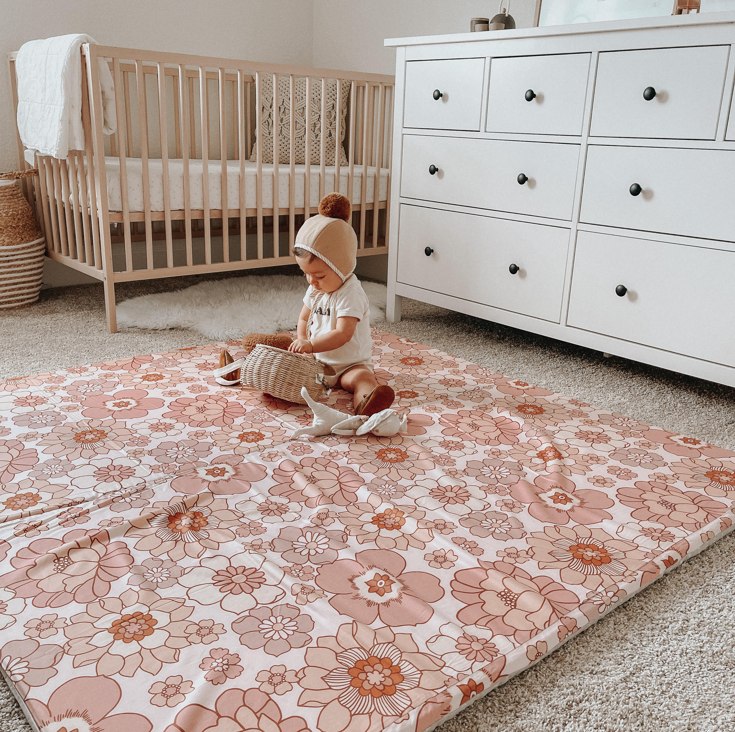 Toki Kids Blooms Organic Cotton Mat- Bambi Baby