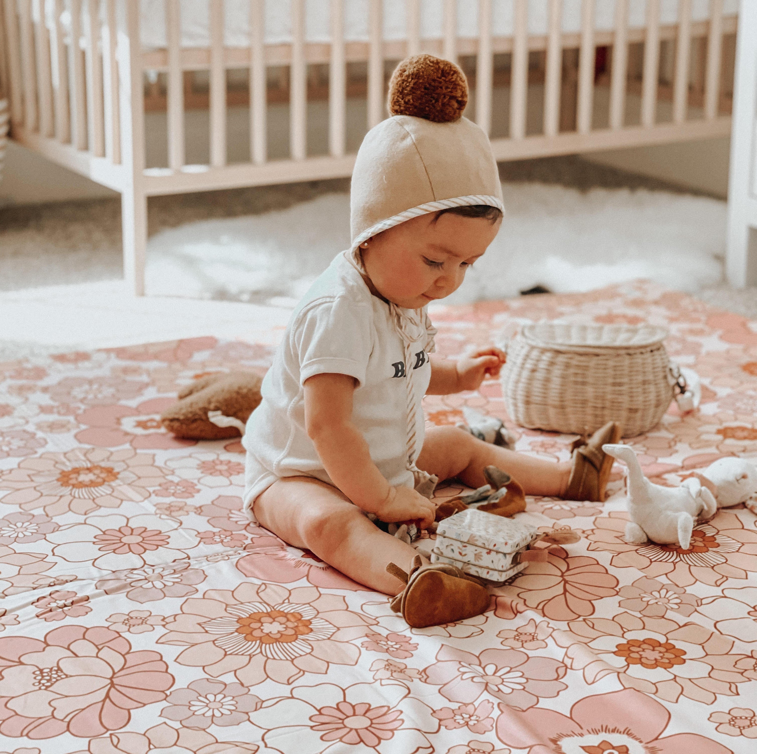 Toki Kids Blooms Organic Cotton Mat- Bambi Baby