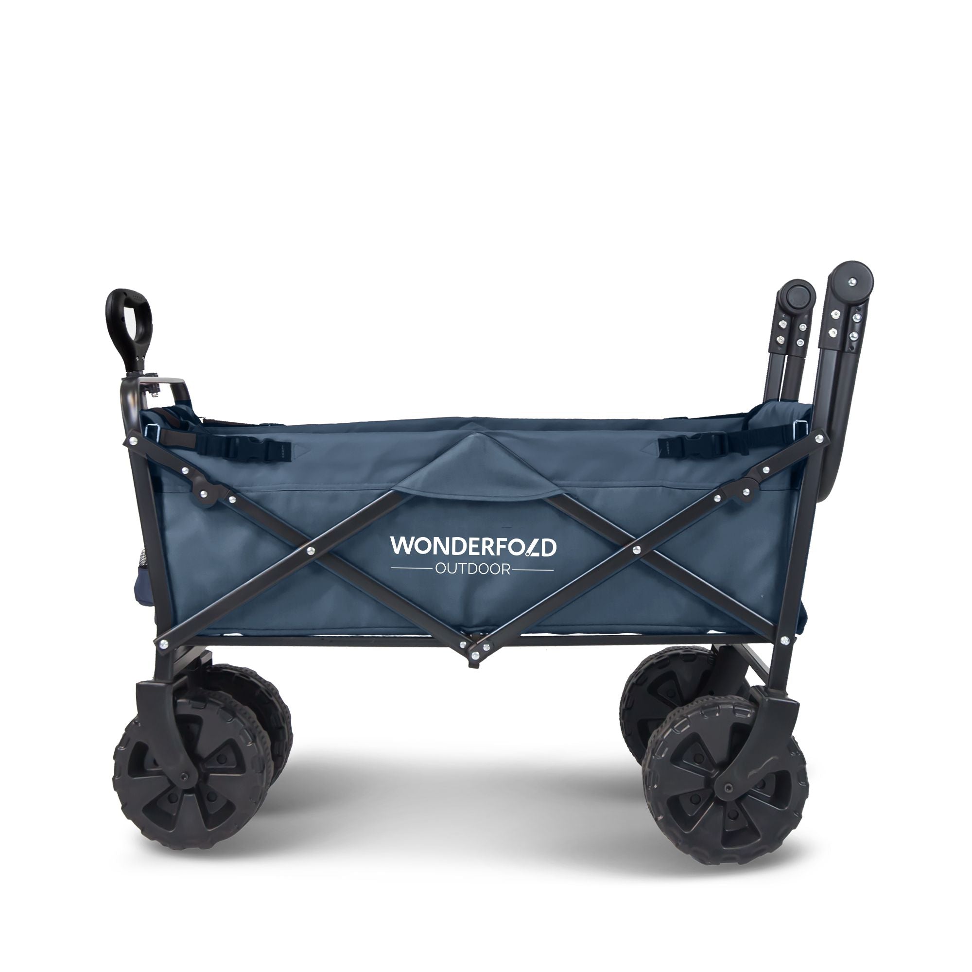 Wonderfold S2 Push & Pull Folding Wagon With Beach Tire - Blue in Blue- Bambi Baby