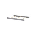 Dove Gray Oxford Baby Emerson Full Bed Conversion Kit Rails - Side View | Bambi Baby