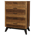 Westwood Urban Rustic 5 Drawer Chest in Brushed Wheat - Bambi Baby