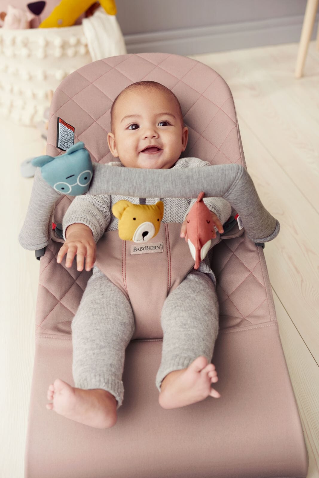 BabyBjorn Toy Bar - Bouncer Bliss- Bambi Baby