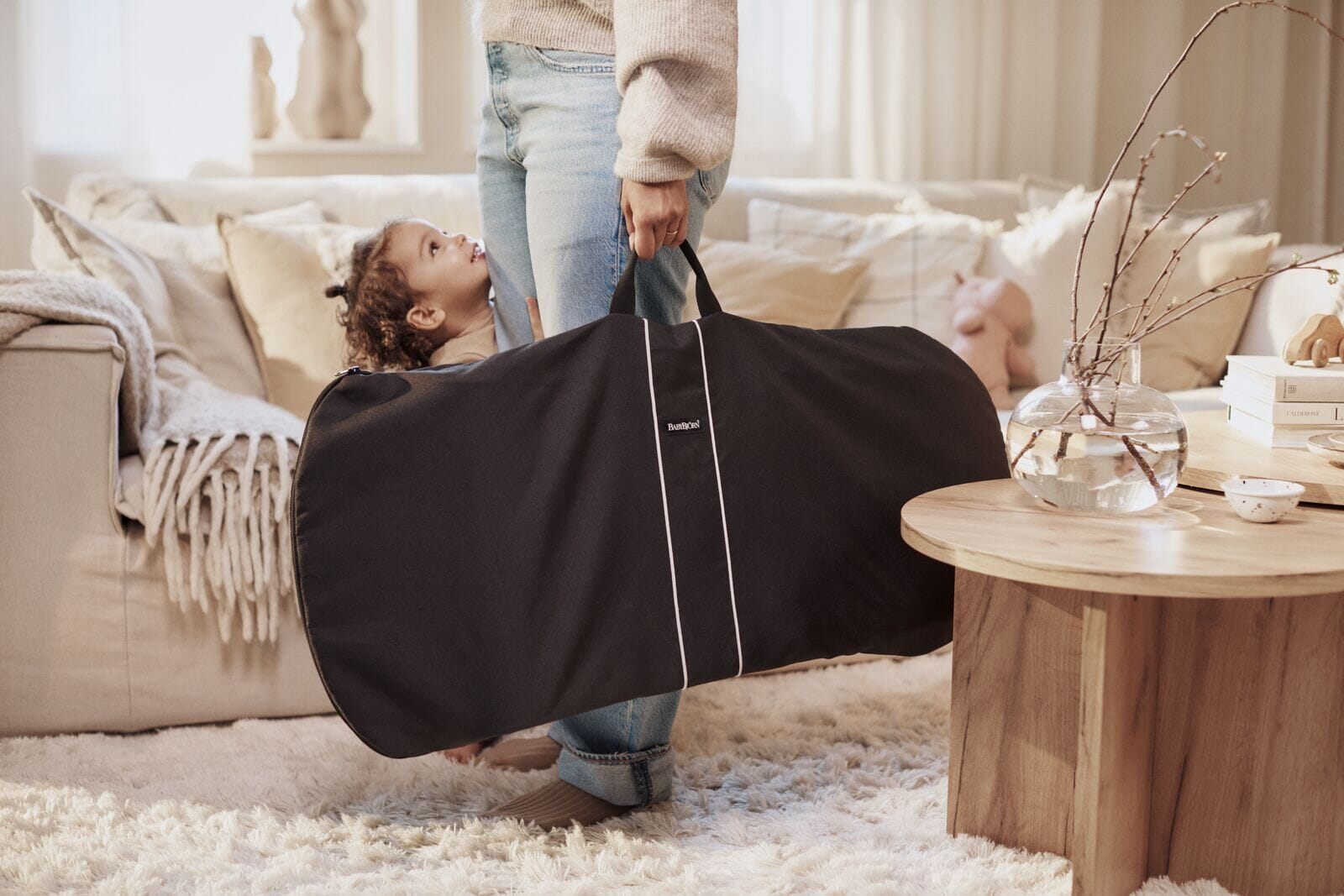 BabyBjorn Transport Bag for Bouncer - Black- Bambi Baby