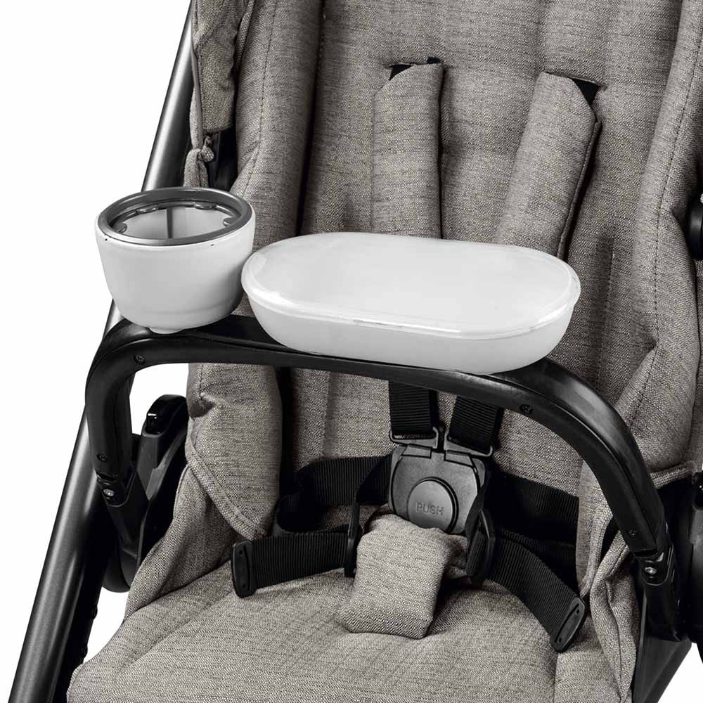 Bandeja infantil Peg Perego Veloce y Vivace - Bandejas extraíbles color carbón aptas para lavavajillas- Bambi Baby