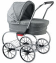 Carrinho de boneca Valco Princess Tailormade em cinza mesclado - Bambi Baby
