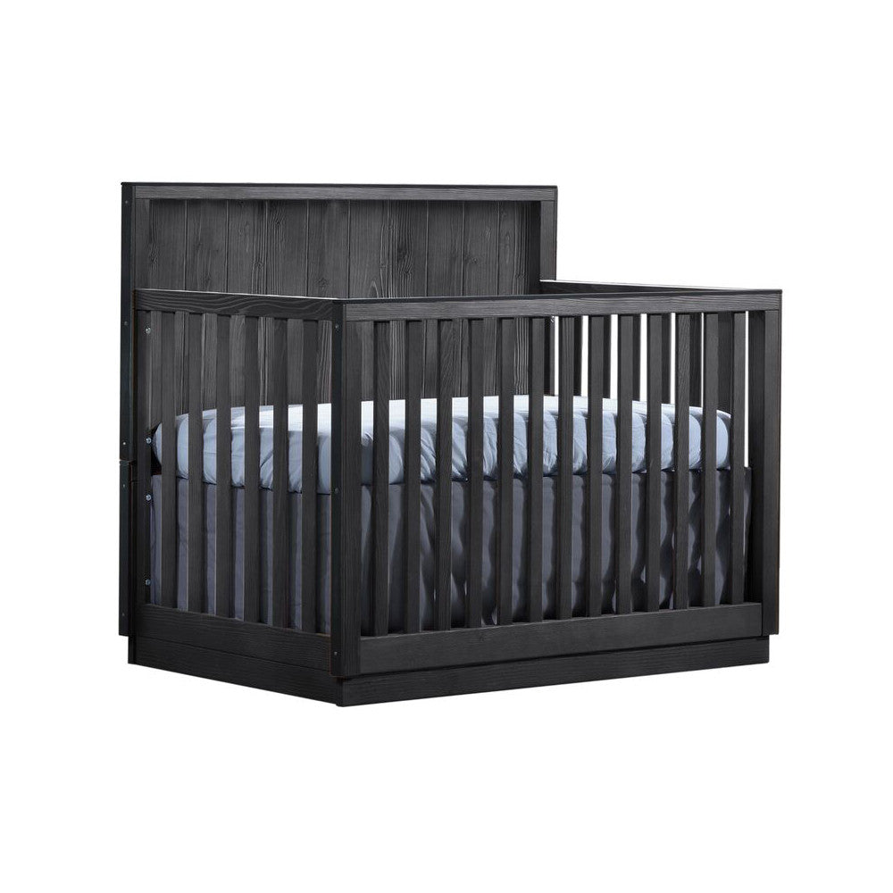 Natart Valencia Convertible Crib in Black Chalet- Bambi Baby