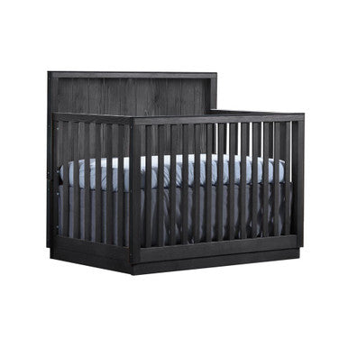 Natart Valencia Convertible Crib in Black Chalet- Bambi Baby