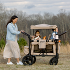 Beige Keenz MOOV 2-Passenger Stroller Wagon - Lifestyle View | Bambi Baby