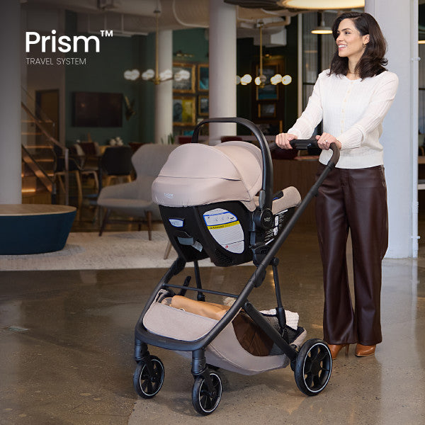 Britax Prism Full-Size Travel System With Willow S Infant Car Seat and Alpine Base- Bambi Baby