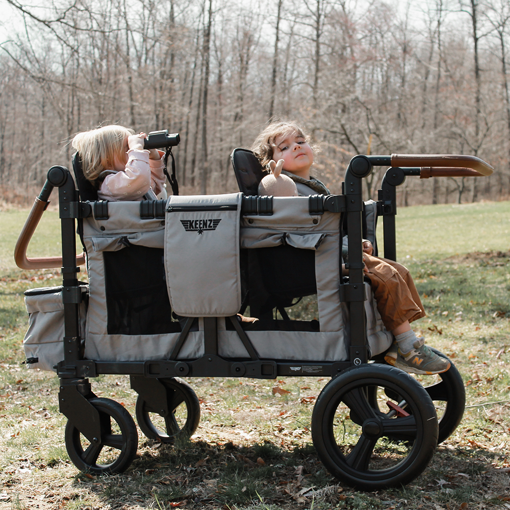 Keenz Vyo͞o The Seating Chameleon Stroller Wagon 2-Passengers- Bambi Baby