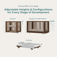 dadada Spirit 8-In-1 Convertible Crib - Bambi Baby