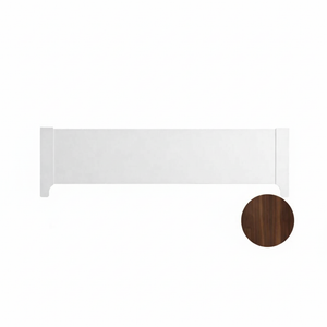 Walnut Solid Ash Natart Palo Low Profile Footboard 54" - Front View | Bambi Baby