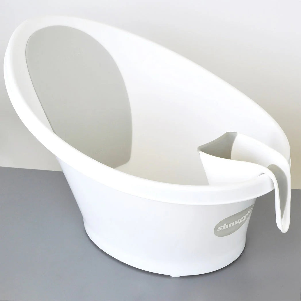 Shnuggle Washy Bath Jug - White/Grey- Bambi Baby