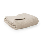 Sand Beige Organic Waffle Baby Blanket - Folded View | Bambi Baby