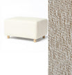 Oilo Ottoman Wide Rectangle Wood Base