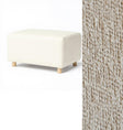 Oilo Ottoman Wide Rectangle Wood Base - Bambi Baby