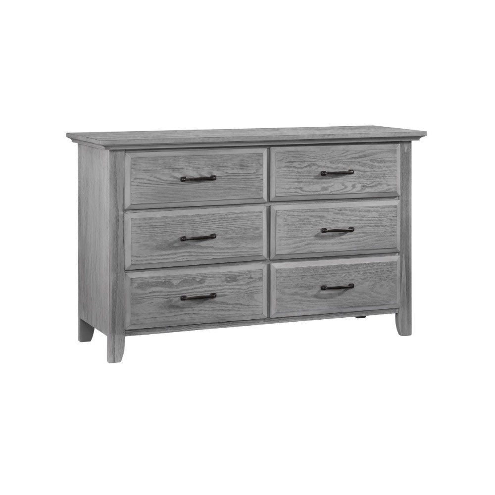 Oxford Baby Willowbrook 6 Drawer Dresser in Graphite Gray- Bambi Baby