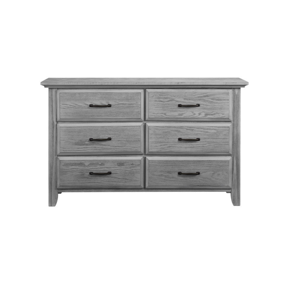 Oxford Baby Willowbrook 6 Drawer Dresser in Graphite Gray- Bambi Baby